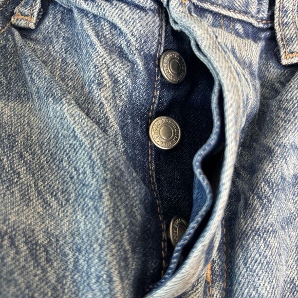 We The Free Shorts Womens 26 Jean Denim Cut Off Distressed Boho Festival Raw Hem - Picture 4 of 10